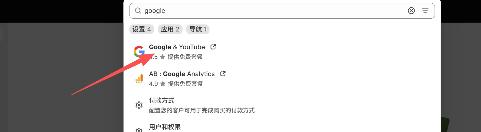 插图 1：搜索 Google & YouTube